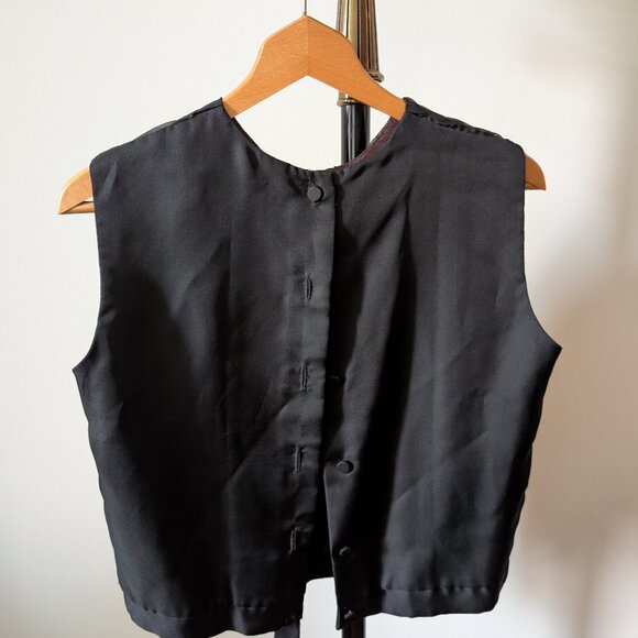 Fabulous True Vintage Black Pleated Top - Picture 2 of 5